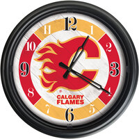 Holland Bar Stool 14 inch Calgary Flames Indoor / Outdoor LED Wall Clock
