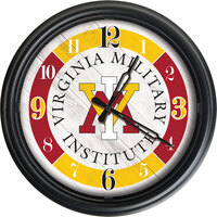 Holland Bar Stool 14 inch Virginia Military Institute Indoor / Outdoor LED Wall Clock