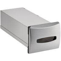 Dixie Ultra 750 Capacity In-Counter Interfold Napkin Dispenser with Stainless Faceplate