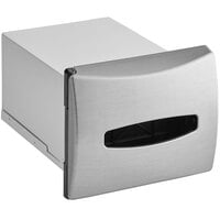 Dixie Ultra 500 Capacity In-Counter Interfold Napkin Dispenser with Stainless Faceplate
