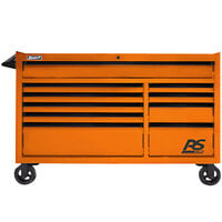 Homak RS Pro 54" Orange 10-Drawer Roller Cabinet OG04054010