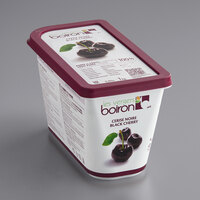 Les Vergers Boiron Black Cherry 100% Fruit Puree 2.2 lb. - 6/Case