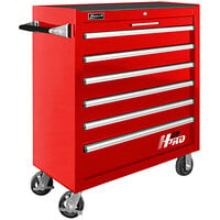 Homak H2Pro 36" Red 6-Drawer Roller Cabinet RD04036061