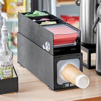 Cup and Lid Holder Organizer Coffee Stand Station Office Dispenser FAST SHIPPING 