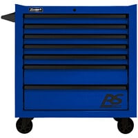 Homak RS Pro 36" Blue 7-Drawer Roller Cabinet BL04036070