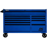 Homak RS Pro 54" Blue 10-Drawer Roller Cabinet BL04054010