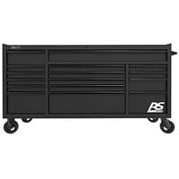 Homak RS Pro 72" Black 16-Drawer Roller Cabinet BK04072160