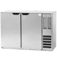 Beverage-Air BB48HC-1-S 48" Stainless Steel Underbar Height Solid Door Back Bar Refrigerator