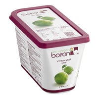 Les Vergers Boiron Lime 100% Fruit Puree 2.2 lb. - 6/Case