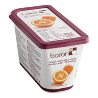 Les Vergers Boiron Orange and Bitter Orange 100% Fruit Puree 2.2 lb. - 6/Case