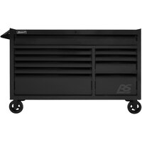 Homak RS Pro 54" Black 10-Drawer Roller Cabinet BK04054010