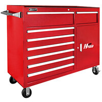 Homak H2Pro 56" Red 8-Drawer Roller Cabinet with 2-Drawer Compartment RD04056082