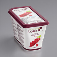 Les Vergers Boiron Redcurrant 100% Fruit Puree 2.2 lb. - 3/Case