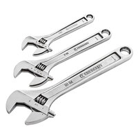 Crescent AC3PC 6 inch, 8 inch, and 10 inch Adjustable 3-Piece Wrench Set