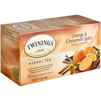 Twinings Orange & Cinnamon Spice Herbal Tea Bags - 25/Box