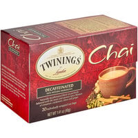 Twinings Chai Decaffeinated Tea Bags - 20/Box