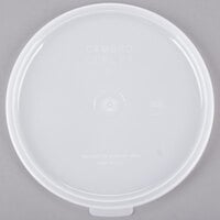 Cambro 1.5 Qt. and 2.7 Qt. White Round Clear Polyethylene Crock Lid
