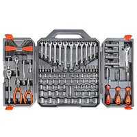 Crescent CTK150 150-Piece 1/4 inch and 3/8 inch Drive 6 Point SAE/Metric Professional Tool Set