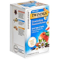 Twinings Unwind Passionflower & Chamomile, Spiced Apple & Vanilla Herbal Tea Bags - 18/Box
