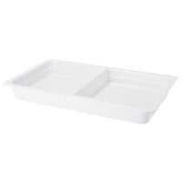 GET ML-26-W Full Size Divided 2 1/2 inch Deep White Melamine Food Pan