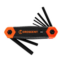 Crescent 8-Piece Folding Metric Hex Dual Material Key Set CRE-CHKFM8 - 8/Pack