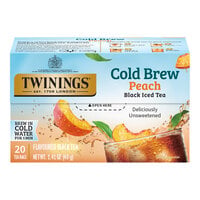 Twinings Peach Cold Brewed Iced Tea Bags - 20/Box
