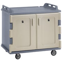 Cambro MDC1418S20191 Granite Gray Meal Delivery Cart 20 Tray