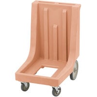 Cambro CD300HB Coffee Beige Camdolly for Cambro Camcarriers and Camtainers with Handle & Rear Easy Wheels