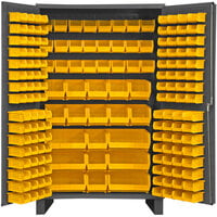Bin Storage Cabinet - 48 x 24 x 78, 168 Green Bins