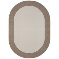Joy Carpets Kid Essentials Easy Going Neutral Oval Area Rug