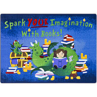 Joy Carpets Kid Essentials Reading Cave 7' 8" x 10' 9" Multicolored Rectangular Area Rug