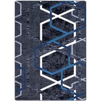 Joy Carpets First Take Double Helix 5' 4" x 7' 8" Sapphire Rectangle Area Rug