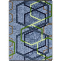 Joy Carpets First Take Double Helix 5' 4" x 7' 8" Emerald Rectangle Area Rug