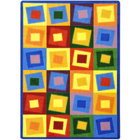 Joy Carpets Kid Essentials Off Balance 7' 8" x 10' 9" Brights Rectangular Area Rug