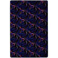 Joy Carpets Neon Lights Dynamo 6' Fluorescent Square Area Rug