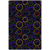 Joy Carpets Neon Lights Looped Fluorescent Rectangular Area Rug