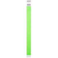3/4" x 10" Green Disposable Tyvek® Wristband - 1000/Box