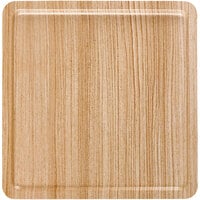 Cal-Mil Modular 9 inch x 9 inch Faux Wood Square Melamine Tray