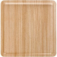 Cal-Mil Modular 9" x 9" Faux Wood Square Melamine Tray