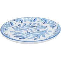 Cal-Mil Costa 7 inch Blue and White Painted Coupe Melamine Plate