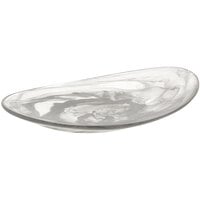 Bon Chef 7 3/4" x 5" Oval Frost Shallow Resin Bowl