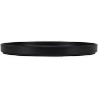 Cal-Mil Hudson 10 1/4 inch Black Low Rim Melamine Plate
