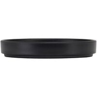 Cal-Mil Hudson 8 1/4 inch Black Low Rim Melamine Plate