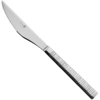 Sola the Netherlands Bali 9 3/8 inch 18/10 Stainless Steel Extra Heavy Weight Steak Knife - 12/Case