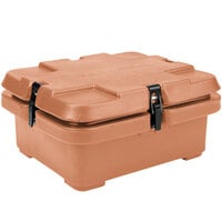 Cambro 240MPC157 Camcarrier® Coffee Beige Top Loading 4 inch Deep Insulated Food Pan Carrier