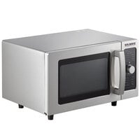 Solwave Stainless Steel Commercial Microwave with Dial Control - 120V, 1000W