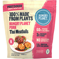 Hungry Planet 8 oz. Plant-Based Vegan Thai Pork Meatballs - 12/Case