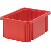 Quantum 10 7/8" x 8 1/4" x 5" Heavy-Duty Red Dividable Container DG91050RD