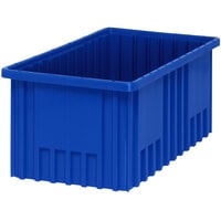 Quantum 16 1/2" x 10 7/8" x 8" Heavy-Duty Blue Dividable Container DG92080BL