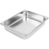 Vollrath 30222 Super Pan V® 1/2 Size 2 1/2" Deep Anti-Jam Stainless Steel Steam Table / Hotel Pan - 22 Gauge